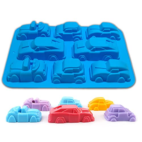 WishesMar Silikonform Form einer Auto Car Flexible Backform Antihaft Küche Besondere Silikonbackform Silikon Form für Kuchen, Seife, Backen, Dessert, Gebäck, Cake