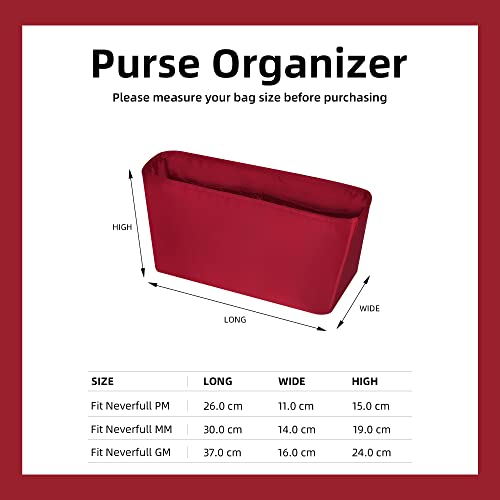 Image of DGAZ Purse Organizer Insert Fits Neverfull-Bags,Silk Bag Organizer,Luxury Handbag & Tote Shaper(GM)