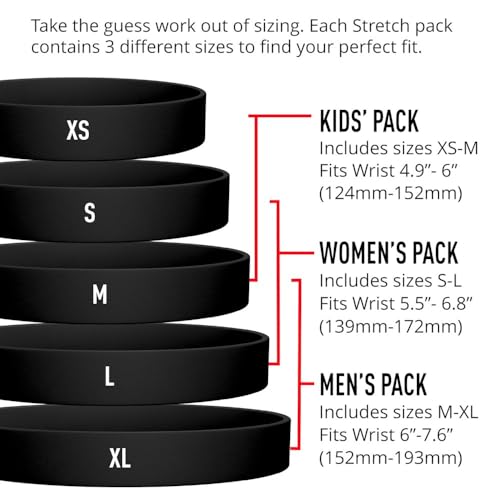 ROAD iD Official Stretch ID Bracelet for Men and Women - Stretchable and Comfy Silicone Bracelets w/Identification, Emergency & Medical Information for Athletes & Travelers (13mm Wide)2