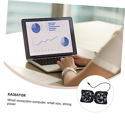 Cooler plegable portátil para laptop con doble ventilador USB miniatura 3