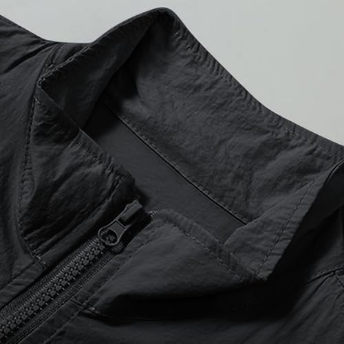 Men's Big and Tall Sun Protection Jackets Lightweight Beach Zip Up Sports Coats Outwear Long Sleeve Comfy Jackets4