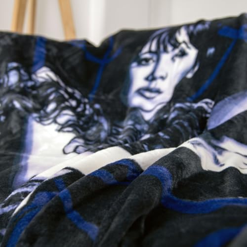 Couverture Wednesday Wellsoft Herding noire en polyester 150x200 cm - 5