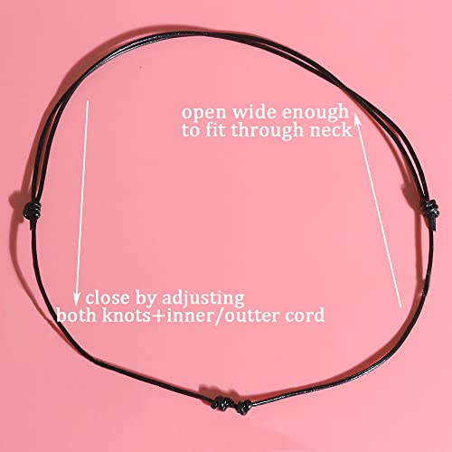 Single Pearl Choker Necklace can be Adjustable Leather Cord One Bead Jewelry for Women Handmade4