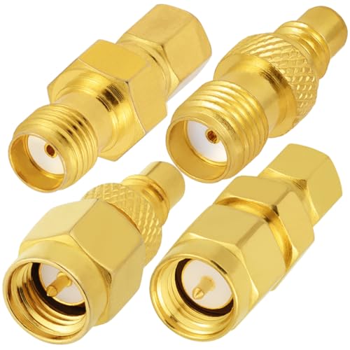 Kit adaptadores SMA a SMC 50 Ohm 4 piezas miniatura 2