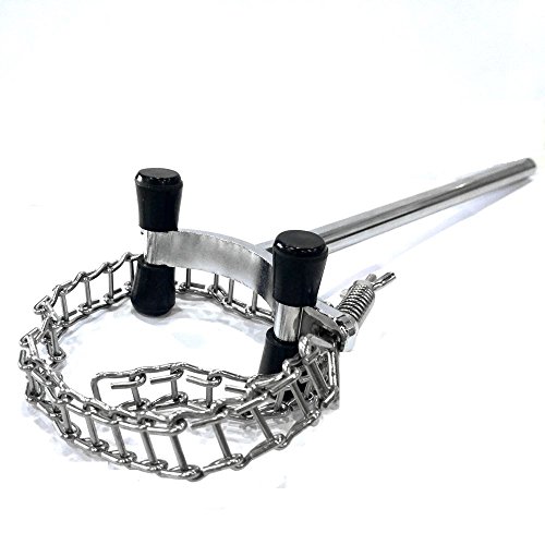 HFS (R) Lab Chain Clamp Holder, 1.57-5.71 inch (40-145mm) Holding Capacity, Adjustable Laboratory Glassware Clamp Chain for Beakers, Flasks, Condensers Fixture Lab Accessories