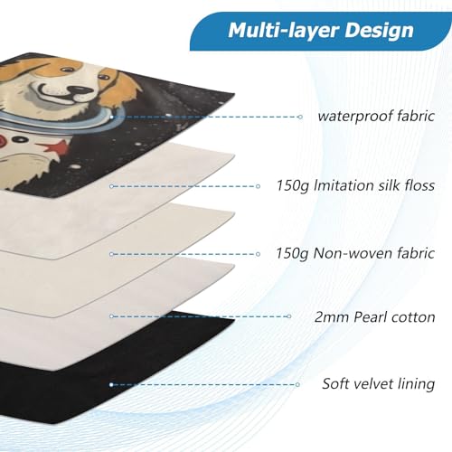 Funda para Laptop Cute Space Dog 13-14 Pulgadas Impermeable miniatura 4