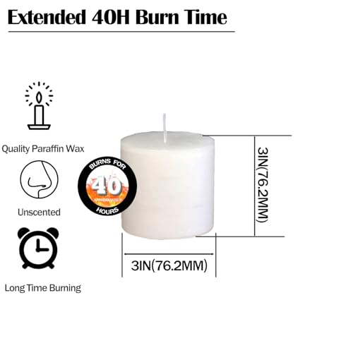 NICOLEKAY Pillar Candles- Set of 6-3