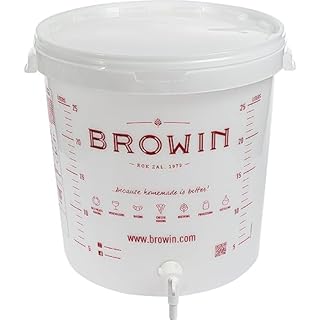 DIAH DO IT AT HOME Fermenter 30l Fermentation Bucket with Tap, Airlock, Lid, and Bung, Homebrew Wine Making