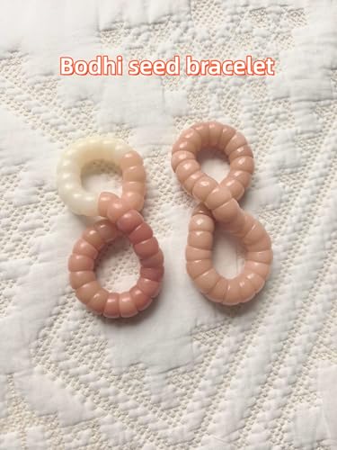 Image of Natural Bodhi Seeds Beads Bracelet, Zen Fidget Stretch Color Gradient Bracelet for Mind-Calming, Meditation Practice Beads Accessory for Women and Men