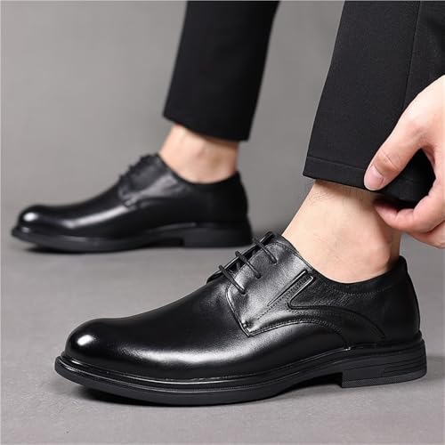 Men’s Premium Leather Oxford Lace Up Shoes Comfortable and Versatile for Office Business Use2