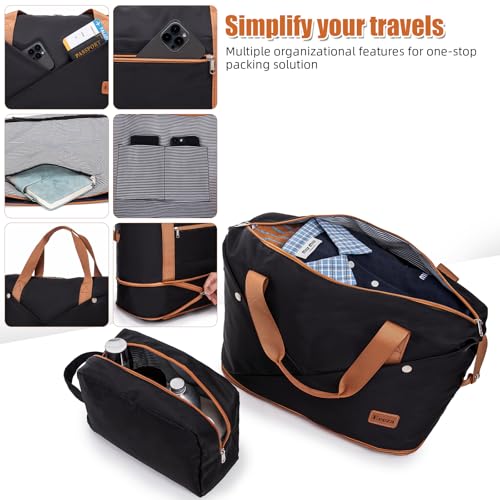 Image of Luggage Sets 6 Piece Suitcases with Wheels,ABS Hard Case Suitcases with Spinner Wheels,Durable Travel Luggage with Combination Lock (Black, 6 Piece Set 16 inch /20 inch /24 inch /28 inch)