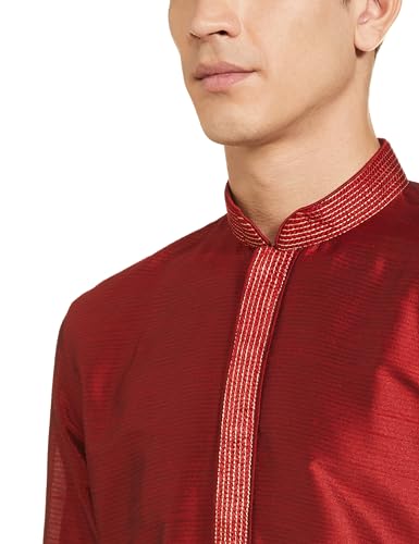Image of Manthan Art Silk Casual Kurta for Men