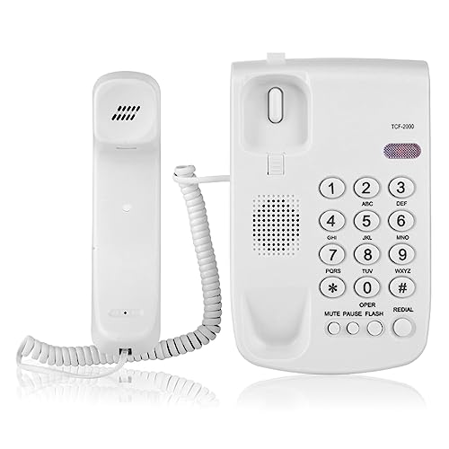 Teléfono Cableado Fiarfiar TCF-2000 Negro para Oficina miniatura 3