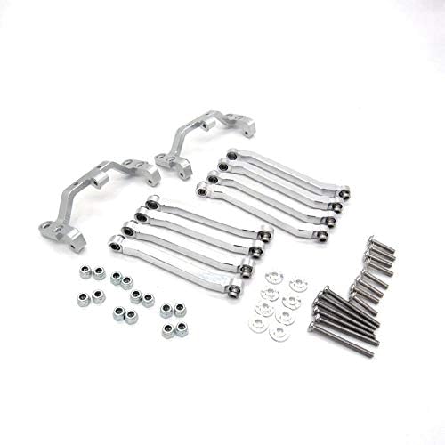 Replacement Part For Metal Chassis Pull Rods Drag Link Suspension Link Mount For MN D90 D91 D99 MN90 MS 1/12 RC Car Upgrade Parts - (Color: Black)