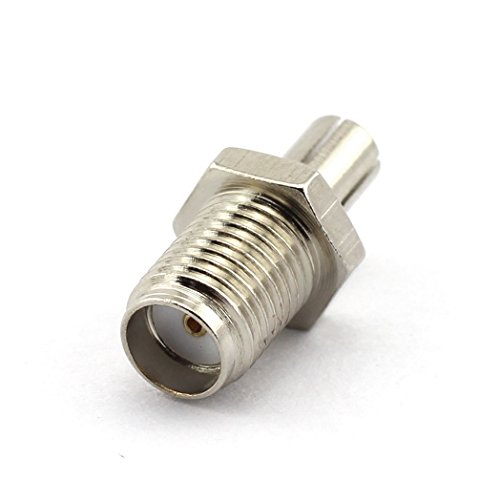 DGZZI 2-Pack RF Coaxial Adapter SMA to TS9 Coax Jack Connector SMA Female to TS9 Silver