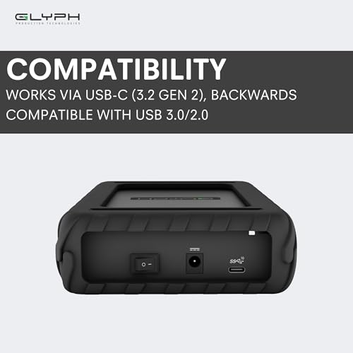 Image of Glyph BlackBox Pro External Hard Drive 7200 RPM, USB-C (3.1,Gen2) (4TB)
