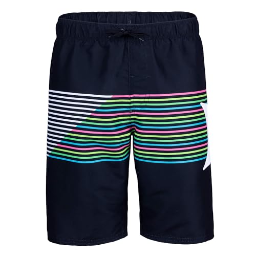 Hurley Boys' Pull On Swim Trunks, Black/Slash, 4T