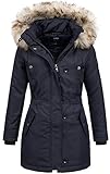 ONLY Damen Parka Parka onlIRIS AW CC OTW 15156574, Gr. 40 (Herstellergröße: L), Blau (Night Sky Night Sky)