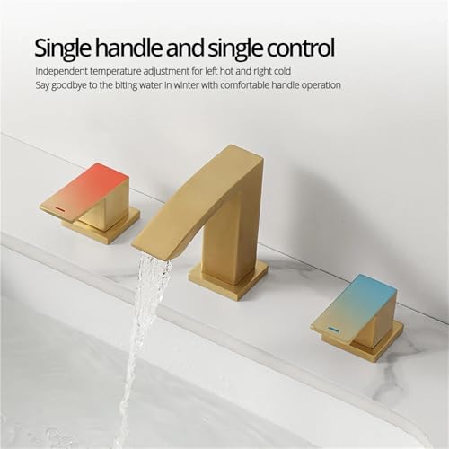 Robinet de lavabo anti-brûlure à double commande pour eau chaude et froide