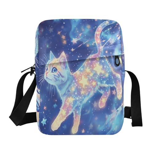 Cute American Shorthair Cat messenger bags men's shoulder bag Women's Purse Adjustable Strap for business Travel