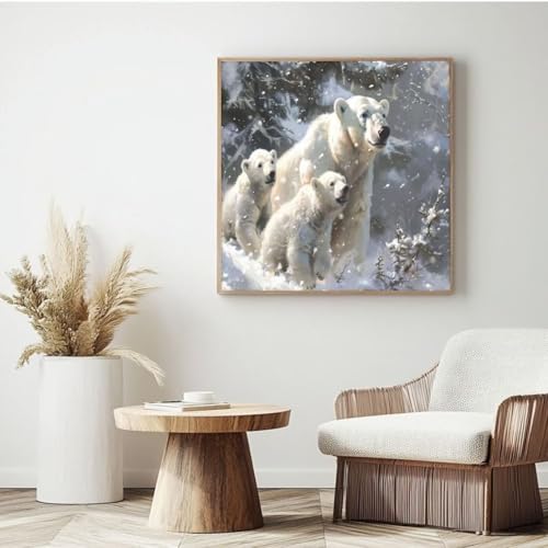 MK160 Kit de peinture par numéros pour adultes, peinture à l'huile par numéros pour débutants, peinture à l'huile pour décoration murale de la maison - (20 x 20 cm, avec cadre)