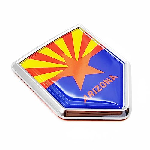 Calcomania de Arizona Overdecor cromada con relieve 3D resistente al agua para parachoques 1