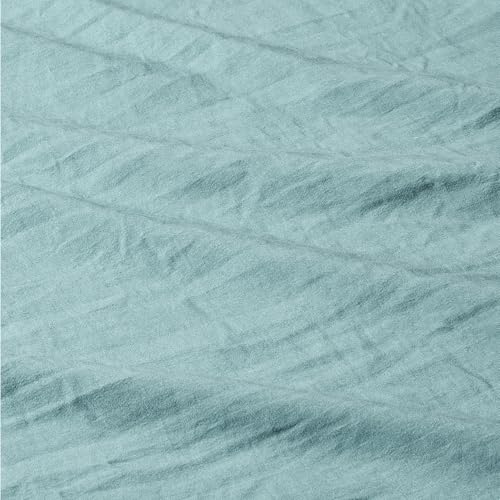 Image of Amazon Basics Brushed Microfiber Comforter Set, Extra Soft with Natural Texture, 3-Piece, Queen /Full, Blue