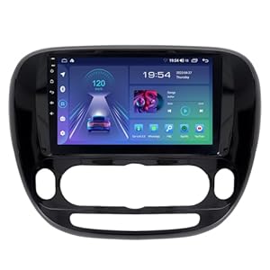 ASURE 9 inch Car Stereo Radio Upgrade for Kia Soul MK2 2014-2019 Manual A/C,4Core 2+32GB Android System GPS Navigation Dash Unit Kit,Wireless Carplay Android Auto Receiver,1280×800 Touchscreen Player