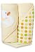 SpasilkHooded Terry Bath Towel with Washcloths, Duck Yellow, 2-Count