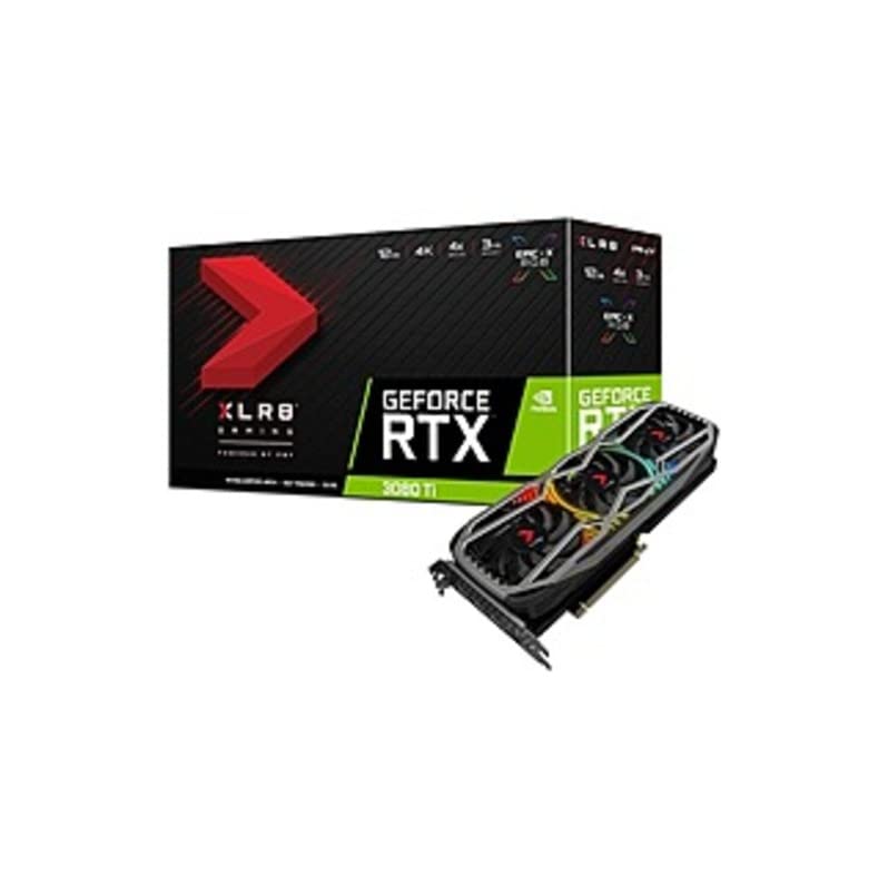 PNY NVIDIA GeForce RTX 3080 Ti Graphic Card - 12 GB GDDR6 - 1.37 GHz Core - 1.67 GHz Boost Clock - 384 bit Bus Width - PCI Express 4.0 x16 - DisplayPort - HDMI (Renewed)