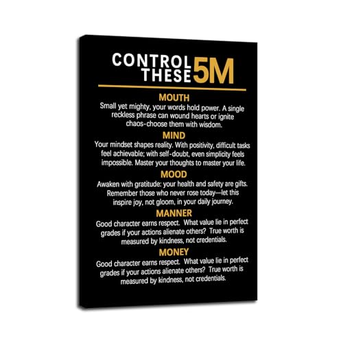 Control There 5M Inspirational Canvas Office Print Wall Art Motivational