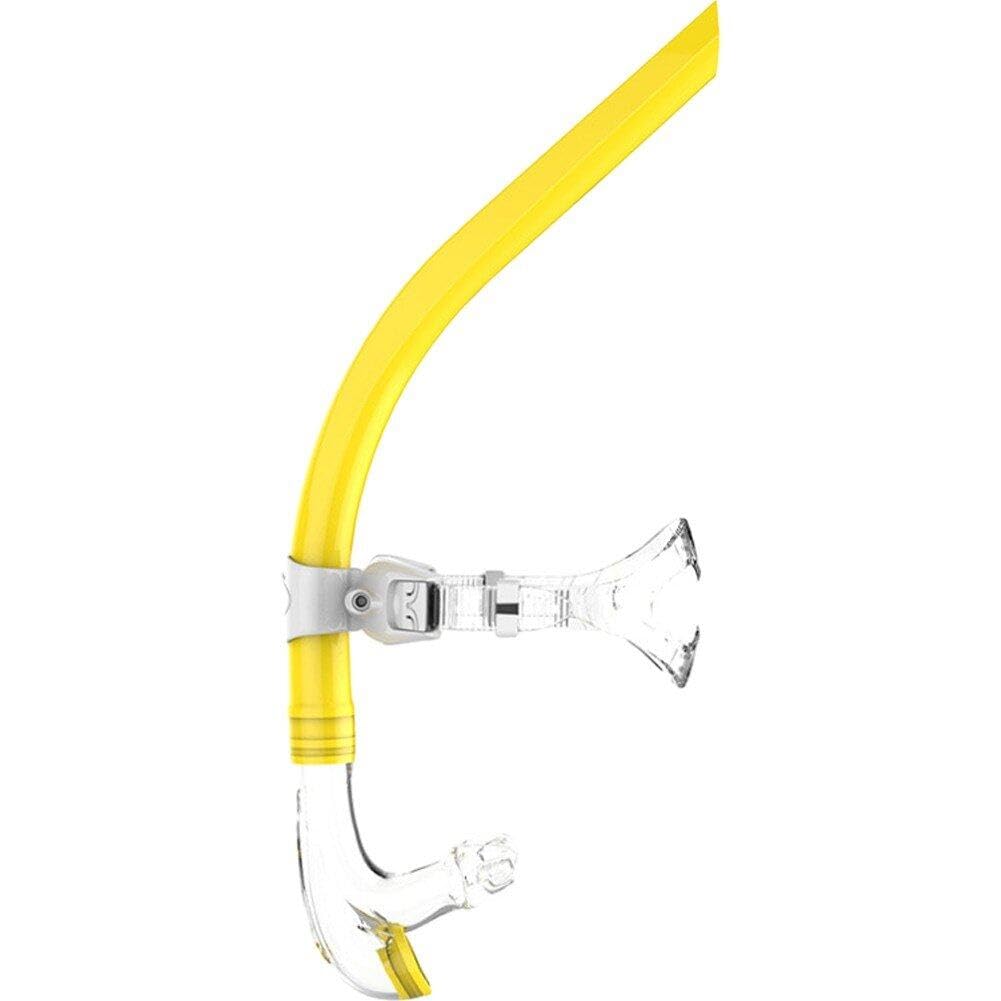 Snorkel frontal de natación en silicona para entrenamiento de buceo