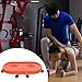 Colaxi 6 Wheeled Abdominal Disc Wheel Roller Abdominal Muscle Wheel Equipment Home Gym Workout Low Noise Fitness Roller Sliding Disc, Red