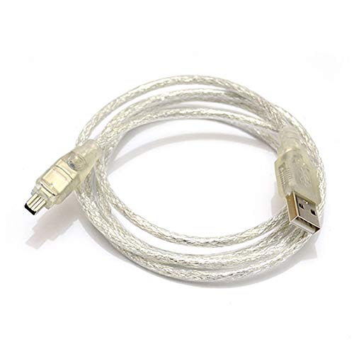 CY Câble de Cordon d’Adaptateur USB mâle vers FireWire IEEE 1394. 4 Broches mâles iLink pour Sony DCR-TRV75E DV.