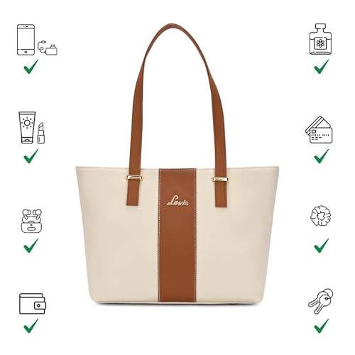 Image of Lavie Women's Kara Colourblock Tote Bag for Women | Tote Handbag for Work | Ladies purse | Stylish Shoulder Bag | Gift for Women