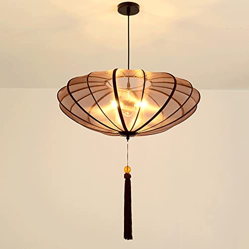 Lanterne suspendue tissu E27 pour créer un salon chinois antique