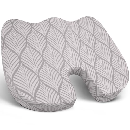 Image of Tailbone Pain Relief Cushion, Memory Foam Seat Cushion for Coccyx Sciatica Pain Pressure Relief Office Desk Chair