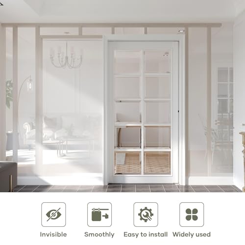 Image of EaseLife 7FT /84in Sliding Pocket Door Hardware Kit,Aluminum Box Rail Kit,Commercial Grade,Slide Smoothly Quietly,Easy Install,No Door (80.5in Track Kit for 23 inch~42 inch Wide Single Door)