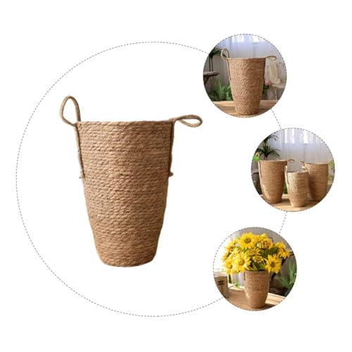 Panier de rangement décoratif paille multi-usage maison