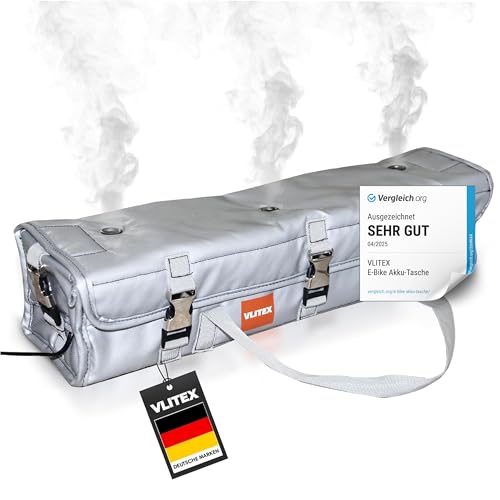 VLITEX E-Bike Akku-Tasche XL | Hochwertig | 5 Feuerfeste Lagen |...