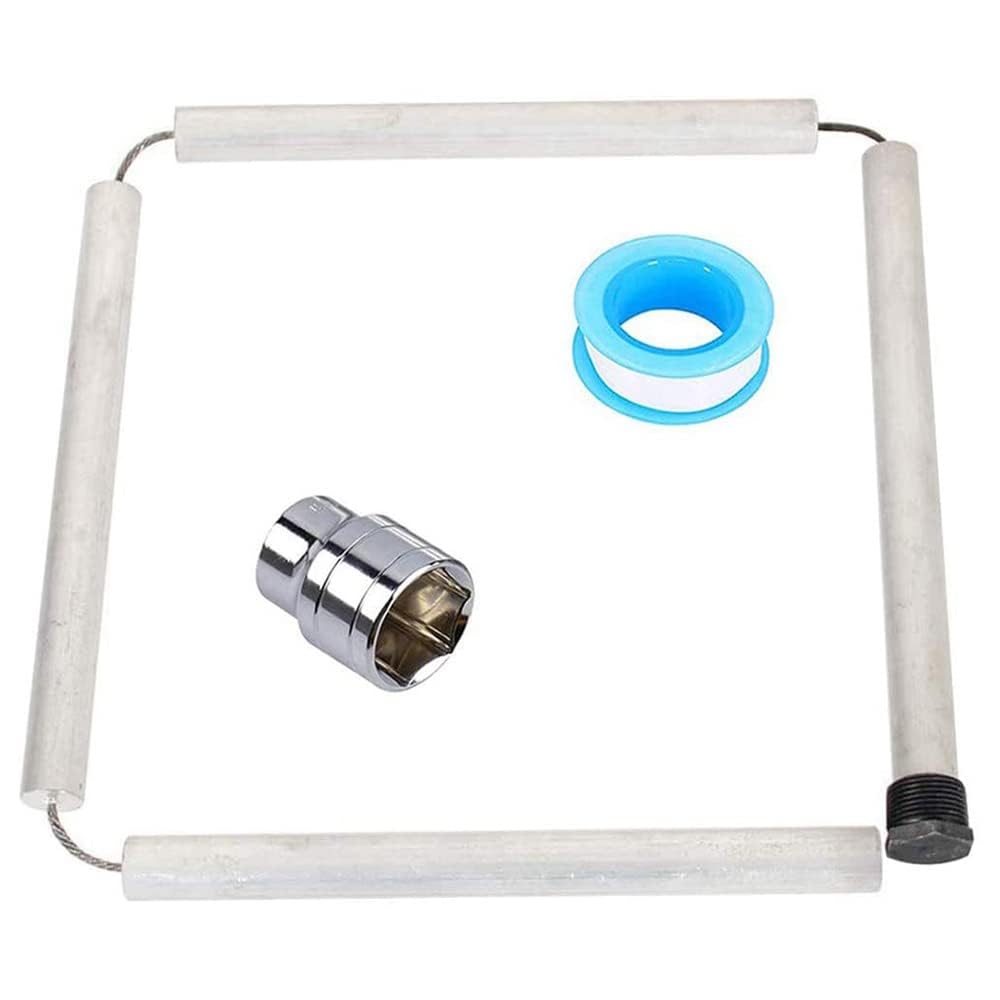Anode en magnésium pour thermos électrique, flexible avec filetage 3/4, longueur 800 mm, avec 5 éléments. Remplacement d'anode sacrificielle compatible avec bouillotte électrique.