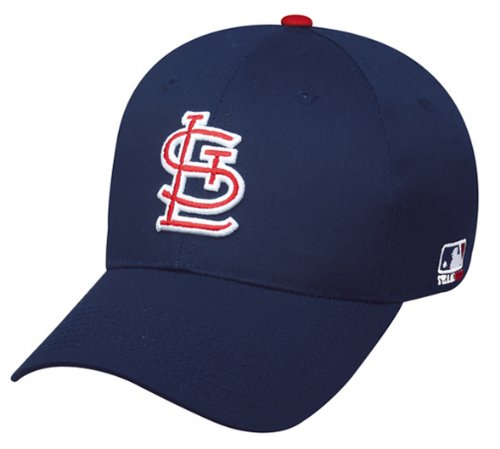 OC Sports St. Louis Cardinals (All Navy ST.L) Adult Adjustable Cap MLB Officially Licensed Major League Baseball Replica Hat
