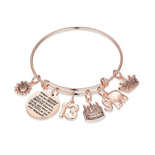 13th Birthday Gifts for Girls, Sweet 13 Turning 13 Year Old Girl Gifts for Birthday Bracelet Bday Jewelry Granddaughter Daughter, Happy Birthday Gifts for Girls Age 13 Teens Christmas Valentines