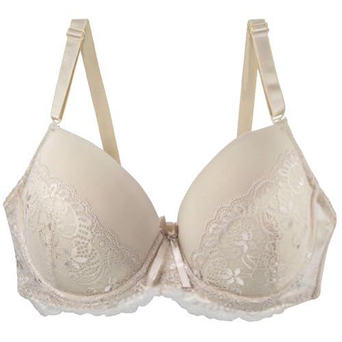 Soutien-gorge armatures grande taille beige fini les bretelles qui glissent