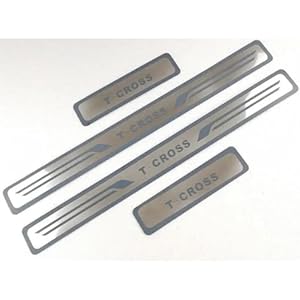 Cwwhy T-Cross Edelstahl Einstiegsleisten 4 Stück