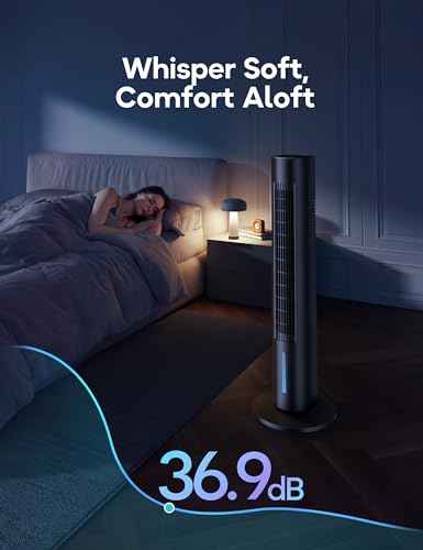 Windowless Portable Air Conditioner, 35\" Evaporative Air Cooler for Room No Window, 7H Timer, 4 Modes, Remote Control, 140° Max Oscillating, Large Water Tank, Quiet AC Unit for Bedroom, Black
