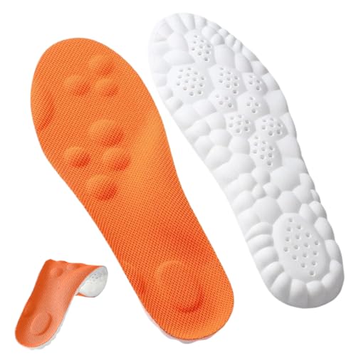 Massage Cloud Insoles | Shock Resistant Shoes Inserts | Memory Foam Massage Insoles for Women, Men, Workplace, Commuting, Hiking, Home, Travel, Sports, Athletic, Walking, Running