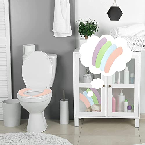 4 Paia Coprisedile WC Autoadesivo Set Coprisedile