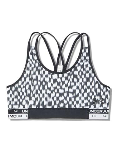Under Armour Girls HeatGear Mid Impact Print Sports Bra