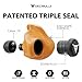 Decibullz - Custom Molded Earplugs, 31dB Highest NRR, Comfortable Hearing Protection for Shooting, Travel, Swimming, Work and Concerts (Orange)